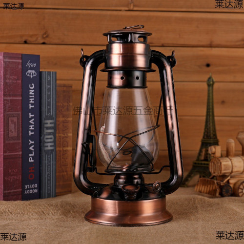 復古油燈老式馬燈手提煤油燈露營燈野營燈露營帳篷燈裝飾攝影道具
