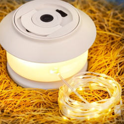 戶外露營燈串卷尺燈帶野營氣氛圍照明帳篷充電長續航風繩掛燈營繩