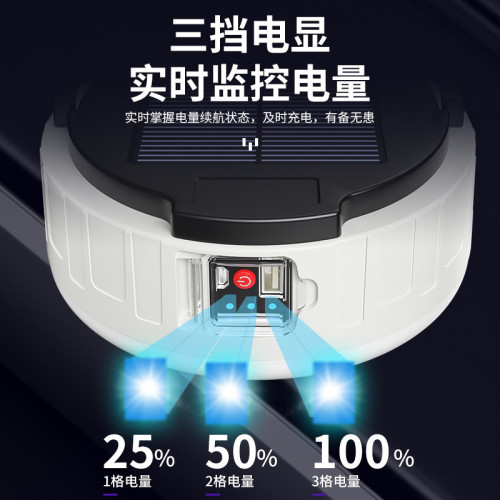 戶外露營燈太陽能充電燈夜市地攤燈帳篷燈照明燈家用應急燈停電
