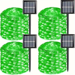 4 Pack Green Solar Fairy Lights Each 39ft 120 led Solar