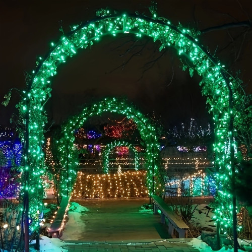 4 Pack Green Solar Fairy Lights Each 39ft 120 led Solar