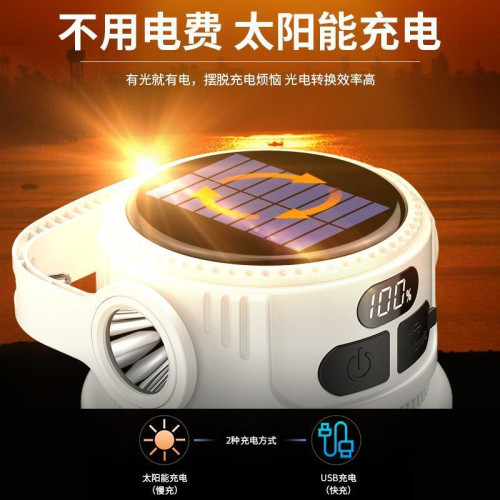 太陽能充電燈戶外露營停電應急家用照明帳篷營地LED手電筒