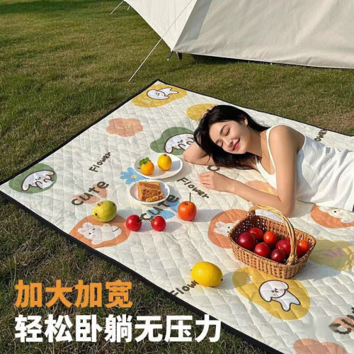 春遊野餐墊防潮墊戶外露營地沙灘新款防潮墊家用寶寶爬行墊加厚墊