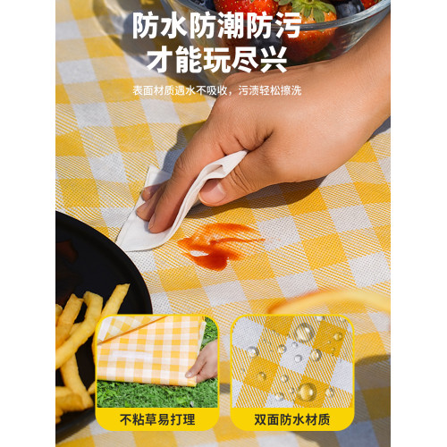 野餐墊防潮墊加厚戶外野炊野營沙灘帳篷地墊防水草坪墊子可攜式郊遊