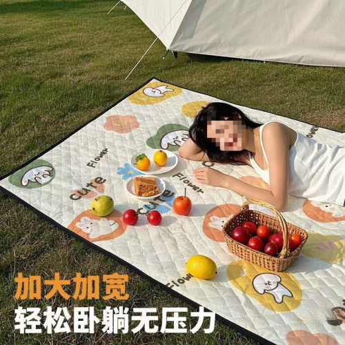 春遊野餐墊防潮墊戶外露營地沙灘新款防潮墊家用寶寶爬行墊加厚墊