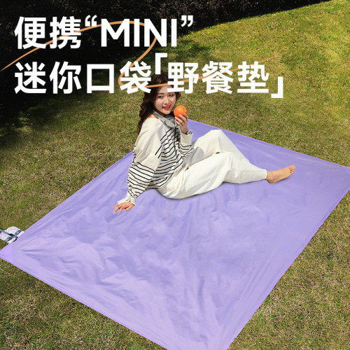 親子可攜式野餐墊輕薄防潮折疊戶外旅行沙灘墊子春遊露營地墊