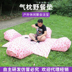 戶外防潮墊可攜式帶郊遊防水草地墊雙人沙發防水折疊加厚格子防潮墊