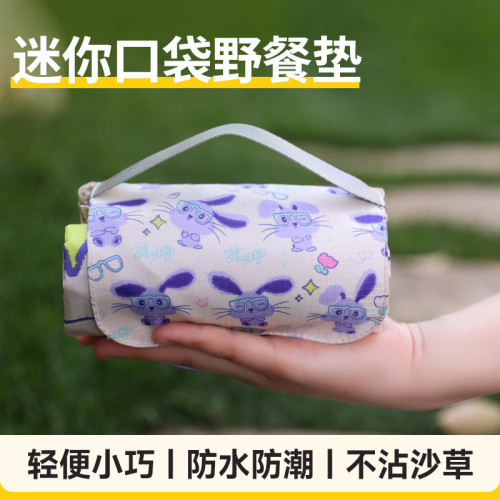 可攜式野餐墊口袋地墊布潮露營戶外沙灘公園墊子兒童