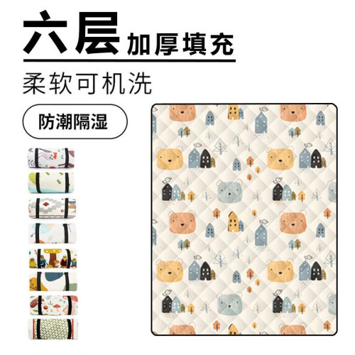 野外旅遊野餐墊防潮墊子特厚春遊草坪戶外露營帳篷野炊擺地攤地墊