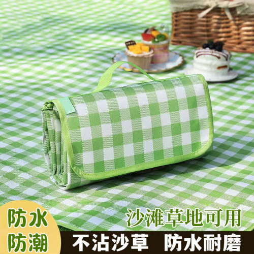 戶外野餐墊防水防潮加厚墊帳篷地墊可攜式收納野炊郊遊露營布草地墊