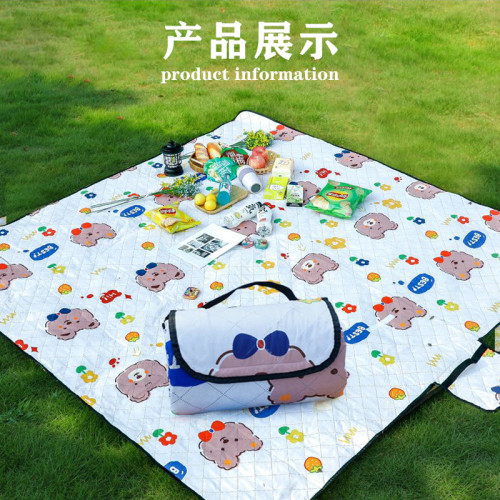 兒童春遊小號野餐墊嬰幼兒戶外小學生防潮墊迷你卡通防水露營墊子