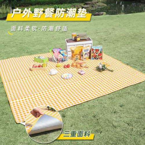 地墊珍珠棉鋁膜墊戶外防潮墊野營帳篷睡墊鋁箔野餐墊