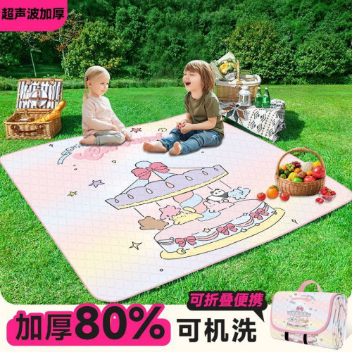 野餐墊防潮墊加厚露營沙灘野炊春遊防水草坪墊子地墊戶外帳篷地墊