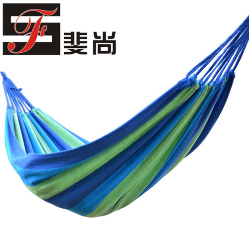 吊床戶外裝備雙人吊床學生宿捨吊床帆布木棍網狀休閒吊床