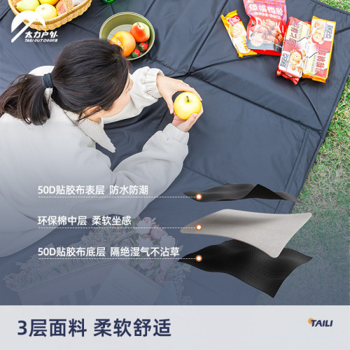 太力戶外加厚野餐防潮墊戶外帳篷露營防潮地墊可攜式折疊可收納坐墊