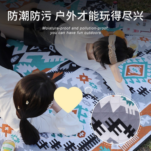 野餐墊防潮墊加厚戶外地墊野炊帳篷春遊墊子布可攜式野外防水ins風