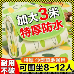 野餐墊防水加厚可攜式戶外防潮墊露營ins地墊草坪春遊沙灘野炊墊子