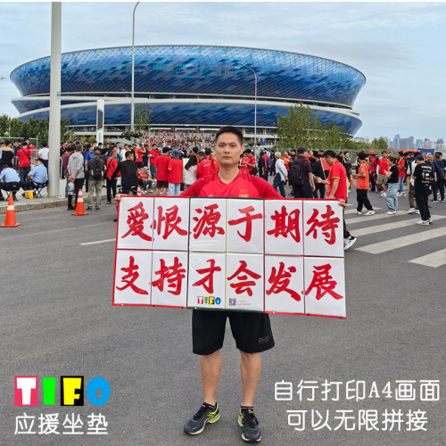 TIFO戶外應援足球標語坐墊體育場加油助威球迷用品提富兒坐墊