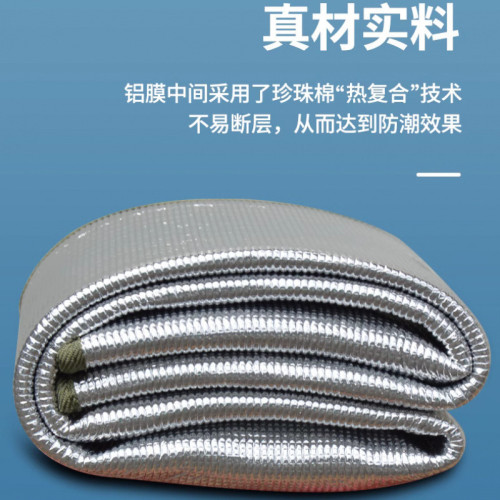 P5H六角帳篷用防潮墊戶外露營墊子雙面鋁膜防水野餐墊加厚草坪野