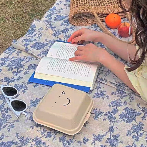 法式戶外露營野餐布春遊青花防潮墊可攜式草地墊子加厚防潮墊沙灘毯