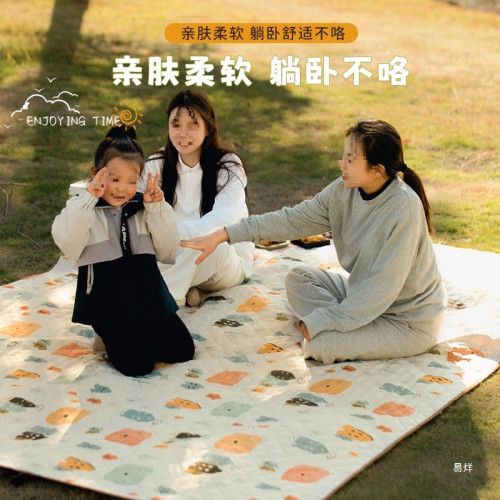 野餐墊防潮墊加厚可攜式戶外露營野營沙灘地野炊防水墊子帳篷地墊