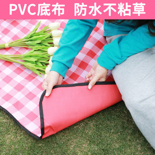 網紅加厚牛津布野餐墊沙灘墊春遊戶外地防潮墊爬行墊子
