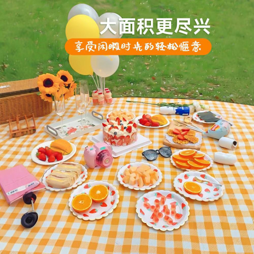 野餐墊戶外郊遊防潮墊加厚防水可攜式嬰兒爬爬墊公園露營布春遊墊子