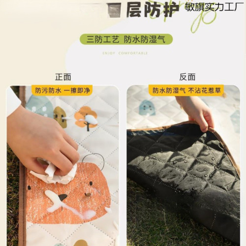 野餐墊防潮墊加厚戶外地墊可攜式露營野營防水帳篷墊沙灘墊坪坐墊