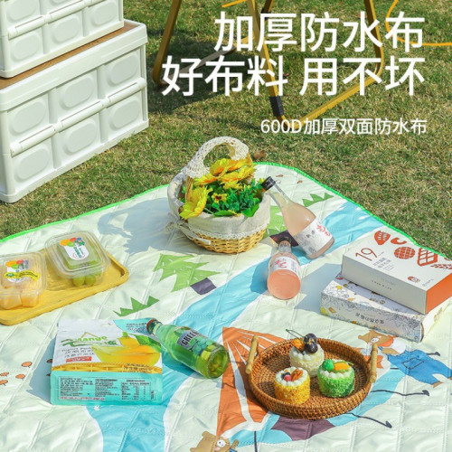 戶外防水野餐墊露營帳篷底部防潮墊加厚學生宿捨室內地面防潮墊