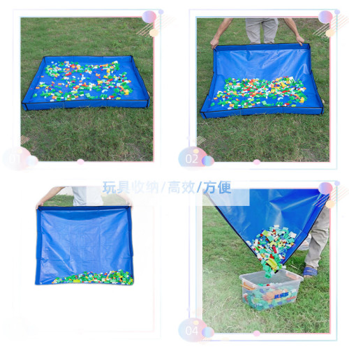兒童玩具池積木收納爬行墊多功能折疊防水圍欄室內外通用遊戯沙池
