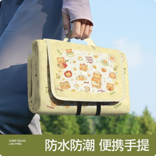加厚超音波野餐墊戶外春遊地墊野墊可攜式防水可折疊