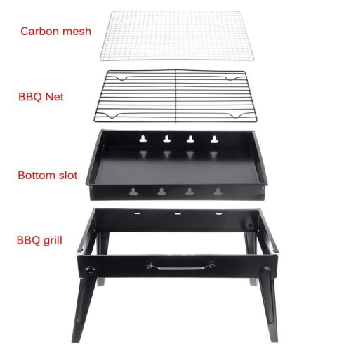 Portable charcoal grills Outdoor bbq grill Folding camping