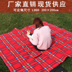 戶外防潮墊多人沙灘墊地蓆絨面野炊野營加厚野餐墊防水野餐