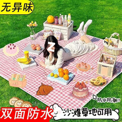 野餐墊戶外防潮墊可攜式春遊地墊野餐布ins風露營墊子郊遊野炊牙貼
