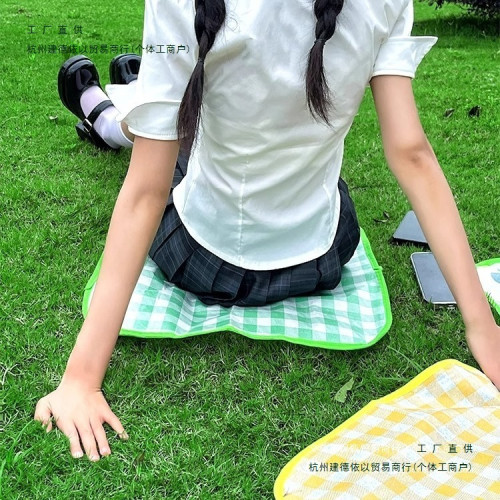 新款折疊坐墊防水防潮戶外露營草坪墊子春遊可攜式野餐墊音樂節草地