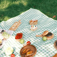 野餐墊潮墊加厚地墊戶外露營野餐布沙灘墊音樂節水坐墊子絨布