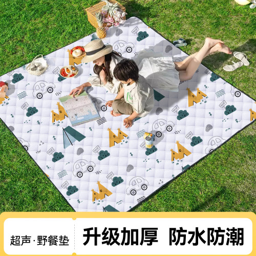 野餐墊防潮墊夏天加厚野外露營沙灘春遊防水墊子地墊外出旅行地墊