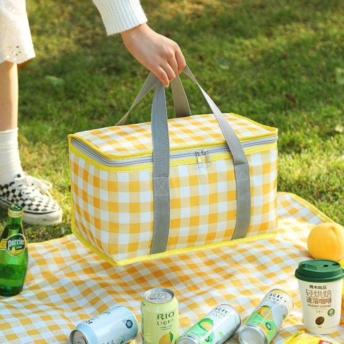 新款戶外大容量野餐包可折疊必備用品手提隔熱加厚冷藏露營野餐墊