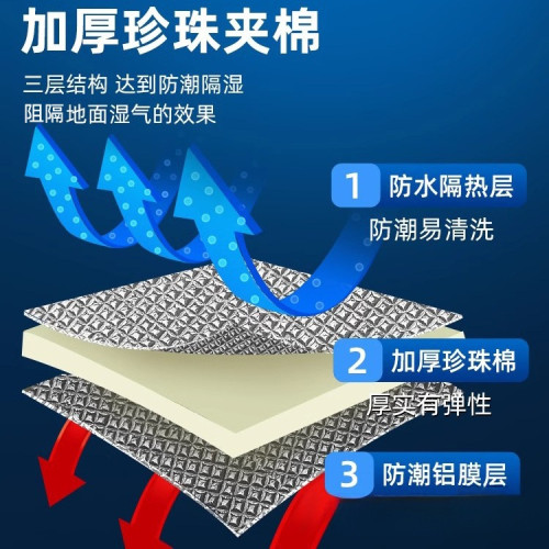 帳篷地布地蓆戶外露營六角帳篷內墊底部鋁膜防潮墊子加厚防水可攜式