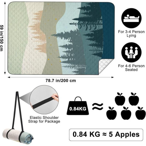 Large Picnic Outdoor Blankets 78 59 Beach Camping Blanket