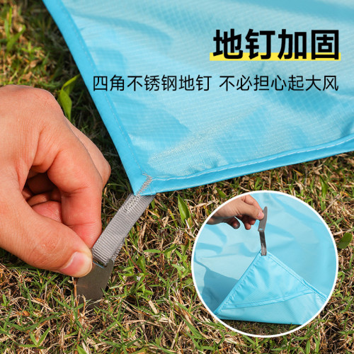 戶外野餐墊可攜式口袋迷你沙灘防水防潮露營防沙地布野餐布