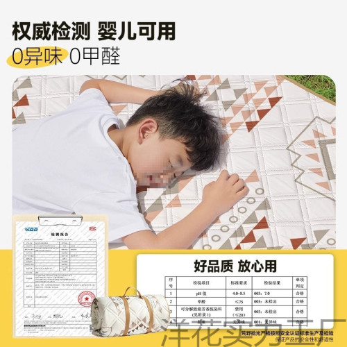 DM野餐墊加厚帶鋁模戶外露營帳篷折疊可攜式防水帳篷墊加厚防水