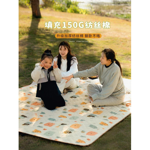 野餐墊防潮墊加厚可攜式戶外露營野營沙灘草地野炊防水墊子帳篷地墊