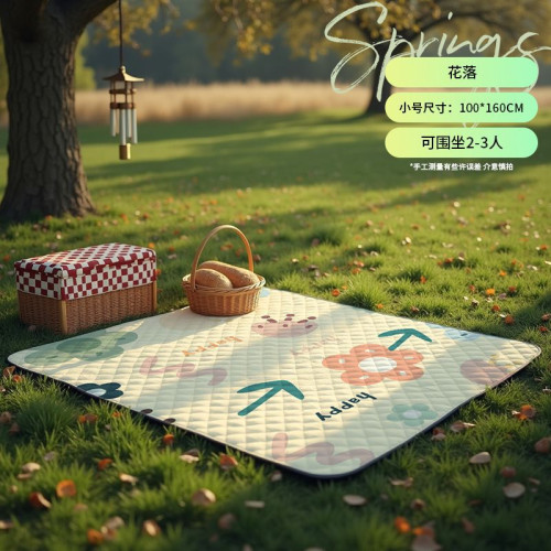 戶外野餐墊超音波春遊防水地墊防潮墊加厚可攜式可折疊ins風可機洗
