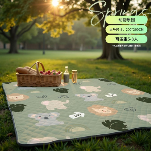 戶外野餐墊超音波春遊防水地墊防潮墊加厚可攜式可折疊ins風可機洗