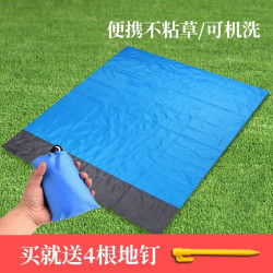 野餐墊超薄口袋防潮墊沙灘墊防水防沙超輕折疊可攜式地墊毯蓆子海邊