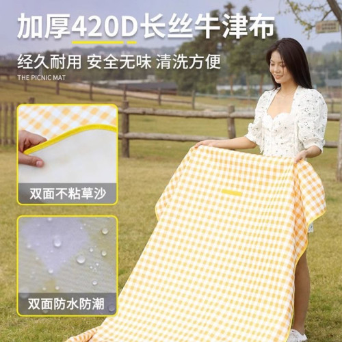 野餐墊防潮墊加厚戶外野炊野營帳篷地墊春遊坐墊防水坪墊子可攜式