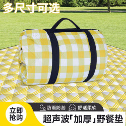 ✅超音波野餐墊防潮墊加厚露營帳篷內墊可攜式草坪沙灘防水墊戶外地