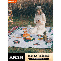 海邊折疊野餐野炊超音波野餐墊可攜式加厚防潮野餐布沙灘墊戶外露營