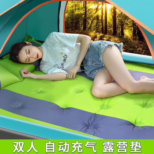 自動充氣墊戶外防潮墊三人加寬加厚氣墊3-帳篷墊子露營床